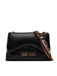 Just Cavalli Torebka 79RA4BD3 ZS748 Czarny. Czarne torebki klasyczne Just Cavalli, bez wzorów, ze skóry, bez dodatków. Za 869.99 zł.