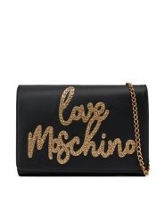 LOVE MOSCHINO Torebka JC4055PP1MLH100A Czarny. Czarne torebki klasyczne Love Moschino, bez wzorów, z materiału, bez dodatków. Za 379.99 zł.