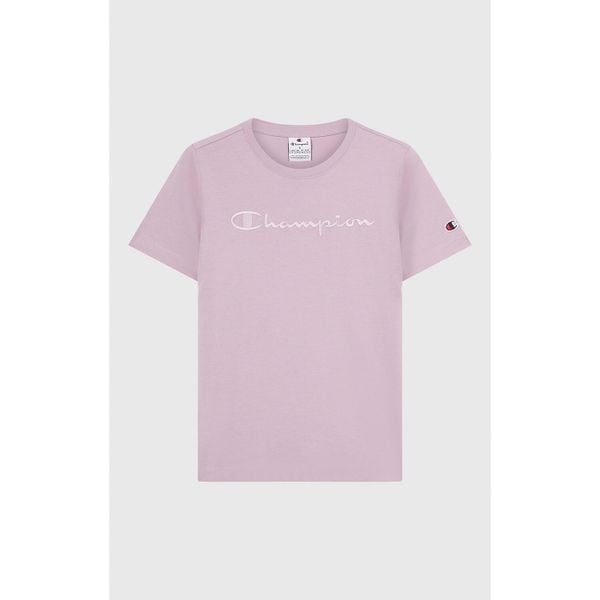 Koszulka damska Champion SS Tee 118382. Czerwone koszulki sportowe Champion, bez wzorów, bez ramiączek. Za 87.00 zł.