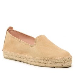 Espadryle Manebi. Brązowe espadryle Manebi, bez wzorów, bez obcasa, bez zapięcia. Za 379.99 zł.