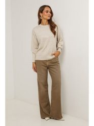 Soft Cashmere Sweter w kolorze beżowym rozmiar: 38/40. Brązowe swetry Soft Cashmere, bez wzorów, bez ramiączek. Za 161.34 zł.