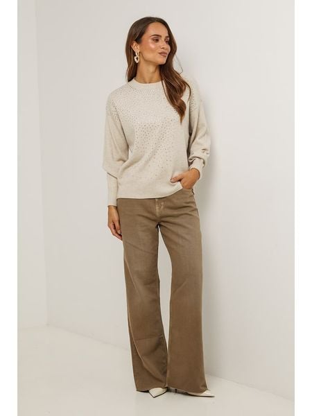 Soft Cashmere Sweter w kolorze beżowym rozmiar: 38/40. Brązowe swetry Soft Cashmere, bez wzorów, bez ramiączek. Za 159.95 zł.