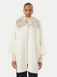 Rinascimento Płaszcz przejściowy CFC0130344003 Kremowy Oversize. Białe płaszcze Rinascimento, m, bez wzorów, z syntetyku, bez kaptura. Za 1,149.00 zł.