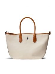 Polo Ralph Lauren Torebka 428962165001 Beżowy. Brązowe torebki klasyczne Polo Ralph Lauren, bez wzorów, z materiału, bez dodatków. Za 1,799.00 zł.