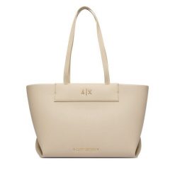 Torebka Armani Exchange. Brązowe shopper Armani Exchange, bez wzorów, bez dodatków. Za 654.99 zł.