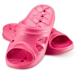 Klapki basenowe dla dorosłych Aqua Speed Florida. Czerwone klapki Aqua-Speed, bez wzorów, bez obcasa. Za 59.99 zł.