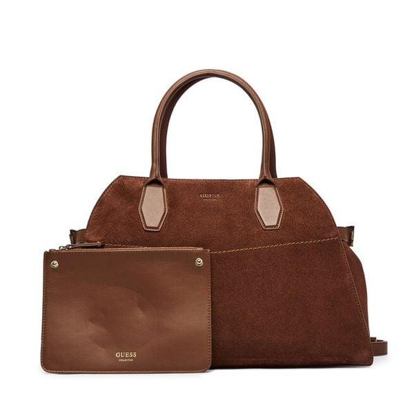 Torebka Guess. Brązowe torebki klasyczne Guess, z aplikacjami, bez dodatków. Za 790.99 zł.