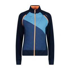 Kurtka trekkingowa damska CMP 30A2276. Niebieskie kurtki sportowe CMP, m, bez wzorów, z softshellu, bez kaptura, trekkingowe. Za 259.99 zł.