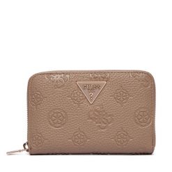 Duży Portfel Damski Guess. Brązowe portfele Guess, z aplikacjami. Za 269.99 zł.
