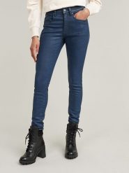 G-Star Dżinsy "Lhana" - Skinny fit - w kolorze niebieskim rozmiar: W32/L34. Niebieskie jeansy G-Star, l, z aplikacjami. Za 171.68 zł.
