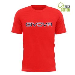 Givova Czerwony T-shirt Bawełniany 2XL dla Sportowców. Czerwone t-shirty Givova, xl, bez wzorów, z bawełny, bez kołnierzyka, bez ramiączek. Za 52.75 zł.