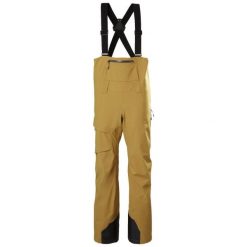 Damskie spodnie narciarskie na szelkach Helly Hansen Verglas BC. Brązowe spodnie narciarskie Helly Hansen, bez wzorów, narciarskie. W wyprzedaży za 991.95 zł.