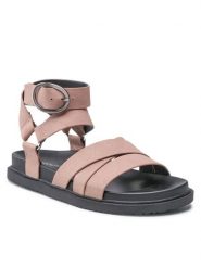 Jenny Fairy Sandały WS5516-55 Różowy. Czerwone sandały Jenny Fairy, bez wzorów, ze skóry, bez obcasa, na płaskiej podeszwie, bez zapięcia. Za 69.99 zł.