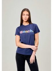 Bench Koszulka "Elio" w kolorze granatowym rozmiar: 36. Niebieskie bluzki Bench, bez wzorów, z bawełny, bez kołnierzyka, bez ramiączek. Za 41.69 zł.