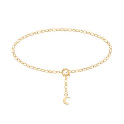 Bransoletka na kostkę ABU DABI. Białe bransoletki Lilou, pozłacane. Za 154.00 zł.