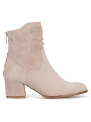 Jenny Fairy Botki CEO-WS24340-01 Beżowy. Brązowe botki Jenny Fairy, bez wzorów, z materiału, bez obcasa, na słupku, bez zapięcia. Za 159.99 zł.