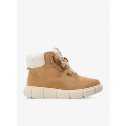 Buty zimowe damskie Sorel Explorer III NW Lace WP. Brązowe trekkingi Sorel, trekkingowe. Za 445.99 zł.