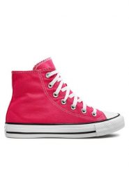 Converse Trampki Chuck Taylor All Star Hi A08136C Różowy. Czerwone trampki Converse, bez wzorów, z materiału, bez zapięcia. Za 199.99 zł.