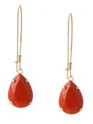 Otazu Pozłacane kolczyki z kryształami Swarovski rozmiar: onesize. Czerwone kolczyki Otazu, z kryształem, pozłacane, z zapięciem typu bigiel. Za 56.99 zł.