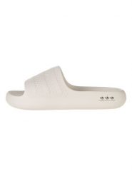 Adidas Klapki "Adilette Ayoon" w kolorze beżowym rozmiar: 44 1/3. Brązowe klapki Adidas, bez wzorów, z otwartym noskiem, bez obcasa. Za 116.95 zł.