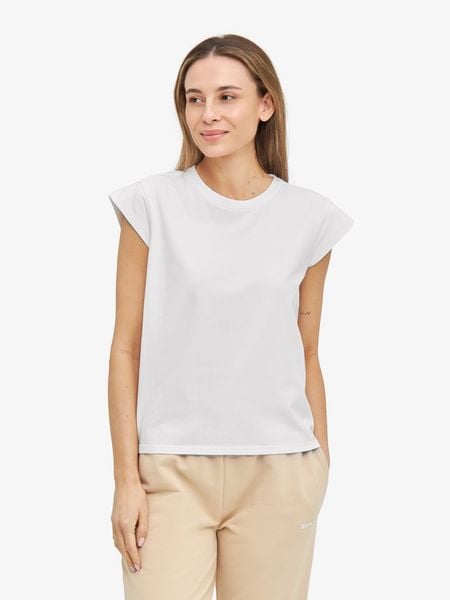 Bench Koszulka "Messina" w kolorze białym rozmiar: 44. Białe bluzki Bench, bez wzorów, bez kołnierzyka, bez ramiączek. Za 61.60 zł.