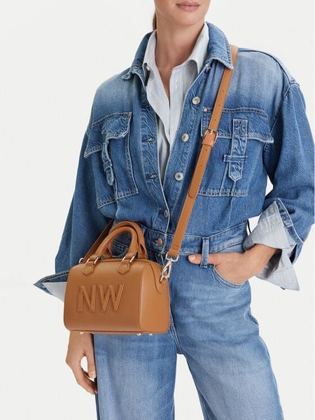 Nine West Torebka EO-Lira II-LX20085 Brązowy. Brązowe torebki klasyczne Nine West, bez wzorów, z materiału, bez dodatków. Za 145.99 zł.
