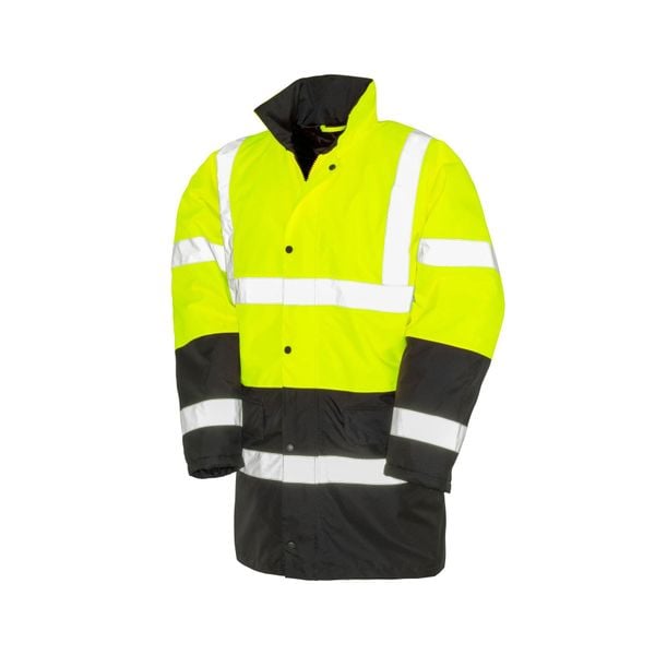 Dwukolorowa parka ochronna Result. Brązowe parki RESULT, m, biznesowe, bez kaptura. Za 225.50 zł.