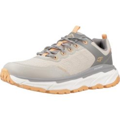 Kapcie SKECHERS DLUX JOURNEY Szary. Szare obuwie domowe Skechers, bez wzorów, z syntetyku, bez zapięcia. Za 317.99 zł.