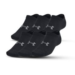 Skarpety sportowe Under Armour Essential niskie stopki (6-PAK). Czarne skarpety Under Armour, bez wzorów. W wyprzedaży za 70.35 zł.