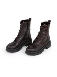 Anna Morellini Skórzane botki "Eliolia" w kolorze brązowym rozmiar: 40. Brązowe botki Anna Morellini, bez wzorów, ze skóry, bez obcasa, bez zapięcia. Za 330.20 zł.