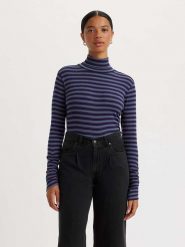Levi's Golf w kolorze niebiesko-fioletowym rozmiar: M. Czarne golfy Levi's®, m, bez wzorów, bez ramiączek. Za 87.95 zł.