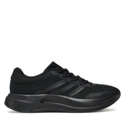 Buty do biegania adidas. Czarne obuwie sportowe Adidas, bez zapięcia, do biegania. Za 219.99 zł.