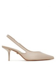Max Mara Sandały 2514521052600 Szary. Szare sandały Max Mara, bez wzorów, ze skóry, bez obcasa, na szpilce, bez zapięcia. Za 2,739.00 zł.