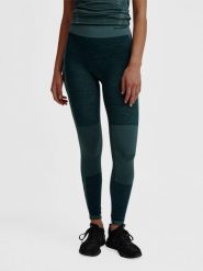 Damskie legginsy bezszwowe z wysokim stanem Hummel Clea. Zielone legginsy Hummel, xs, bez wzorów, z materiału, z podwyższonym stanem. Za 194.00 zł.