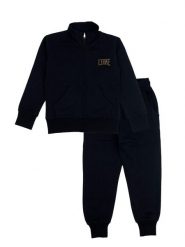 Bluza z pełny zamek błyskawiczny na co dzień. Białe bluzy LEONE 1947 APPAREL, bez wzorów, z dresówki, bez kaptura. Za 126.26 zł.