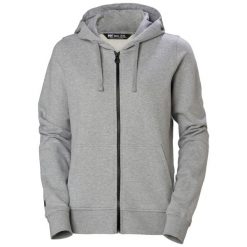 Sweat bluza z kapturem dla kobiet Helly Hansen Club. Szare bluzy Helly Hansen, bez wzorów, z kapturem. Za 508.50 zł.