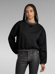 G-Star Bluza w kolorze czarnym rozmiar: L. Czarne bluzy G-Star, l, bez wzorów, bez kaptura. Za 157.73 zł.