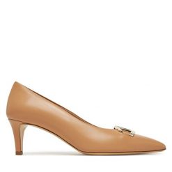 Szpilki Aigner. Brązowe szpilki Aigner, bez wzorów, bez obcasa, na szpilce, bez zapięcia. Za 849.99 zł.