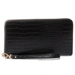 ACCCESSORIES 1W1-052-SS20 Czarny. Czarne portfele ACCCESSORIES, bez wzorów, ze skóry ekologicznej. Za 59.99 zł.