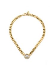 Guess Naszyjnik JUBN06 185JW Złoty. Żółte naszyjniki Guess, ze stali. Za 420.99 zł.