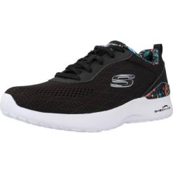 Kapcie SKECHERS SKECH-AIR DYNAMIGHT PRINTED Czarny. Białe obuwie domowe Skechers, bez wzorów, z tkaniny, bez zapięcia. Za 299.99 zł.