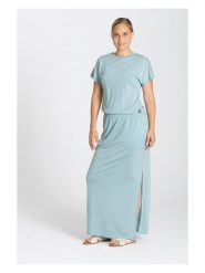 Super.natural Sukienka "Feel Good" w kolorze błękitnym rozmiar: L. Niebieskie sukienki super.natural, l, bez wzorów, z wełny, bez kołnierzyka, bez ramiączek, maxi. Za 173.99 zł.