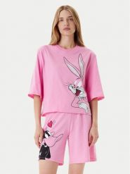 United Colors Of Benetton Piżama 30963P03W Różowy Regular Fit. Czerwone piżamy United Colors of Benetton, bez wzorów, z bawełny, bez ramiączek. Za 179.99 zł.