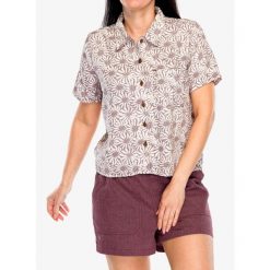 Koszula turystyczna damska Royal Robbins Camino Pucker S/S. Brązowe koszule ROYAL ROBBINS, s, bez wzorów, bez kołnierzyka, bez ramiączek. Za 277.99 zł.