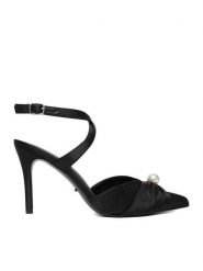 DeeZee Szpilki CEO-CD23029-13 Czarny. Czarne szpilki DeeZee, bez wzorów, z materiału, bez obcasa, na szpilce, bez zapięcia. Za 149.99 zł.