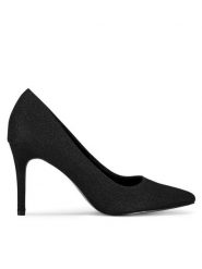 JENNY Szpilki WYL3660-8 Czarny. Czarne szpilki Jenny, bez wzorów, z materiału, bez obcasa, na szpilce, bez zapięcia. Za 139.99 zł.