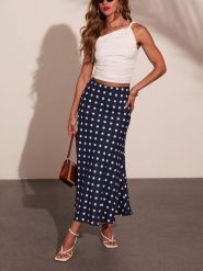 Milan Kiss Spódnica w kolorze granatowym rozmiar: L. Niebieskie spódnice Milan Kiss, l, bez wzorów, maxi. Za 204.95 zł.