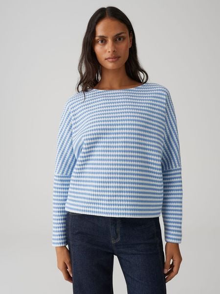 OPUS Bluza w kolorze błękitnym rozmiar: 36. Niebieskie bluzy Opus, bez wzorów, z bawełny, bez kaptura. Za 169.95 zł.