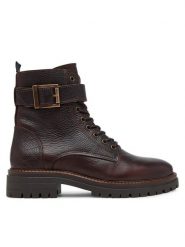 Barbour Trapery Heidi LFO0637BR96 Brązowy. Brązowe trapery i śniegowce Barbour, ze skóry. Za 879.99 zł.