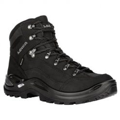 Buty trekkingowe damskie Lowa Renegade GTX Mid. Czarne trekkingi Lowa, ze skóry. Za 860.99 zł.